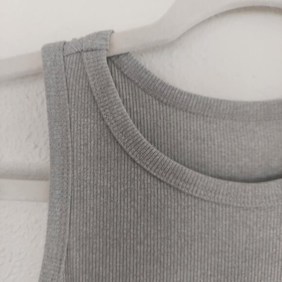 Sleeve Racerback Ribbed Midi Dress - Picture 3 of 7